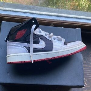 Jordan Women's High-Top Sneakers - Black, White, Red